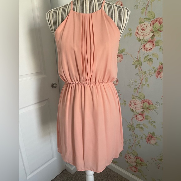 Dresses | Great Peach Colored Mini Dress | Poshmark